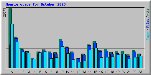 Hourly usage for October 2025